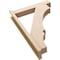 Ekena Millwork 5 1/2-in W x 26-in D x 38-in H Balboa Block Rough Cedar Woodgrain TimberThane Outlooker, Primed Tan OUTUR055X26X38BOA44RCPR - alternate 4